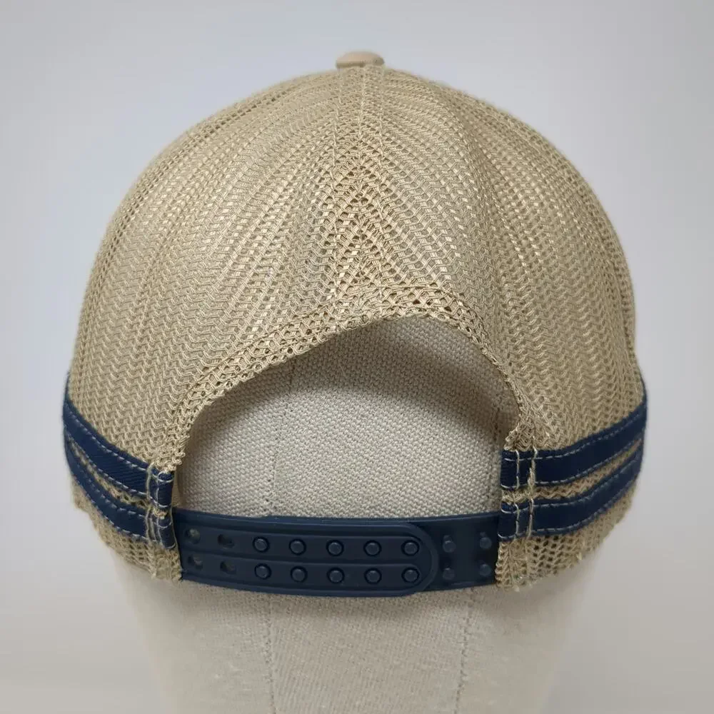 Fahrenheit Headwear Trucker Hat Blue One Size San Pedro Belize Mesh Back Patch
